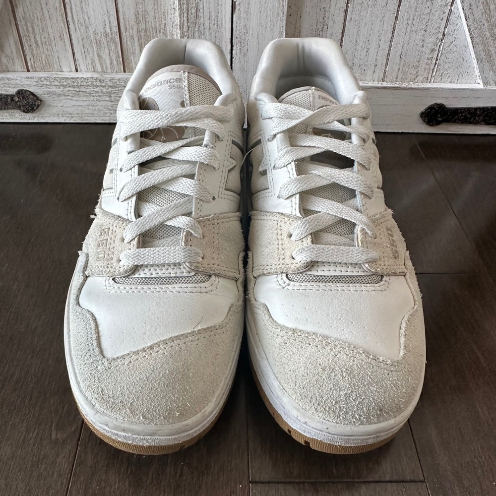 New Balance Womens 550 Athletic Shoe Sea Salt/Linen/Stoneware Retro 80's 8 - Picture 2 of 7
